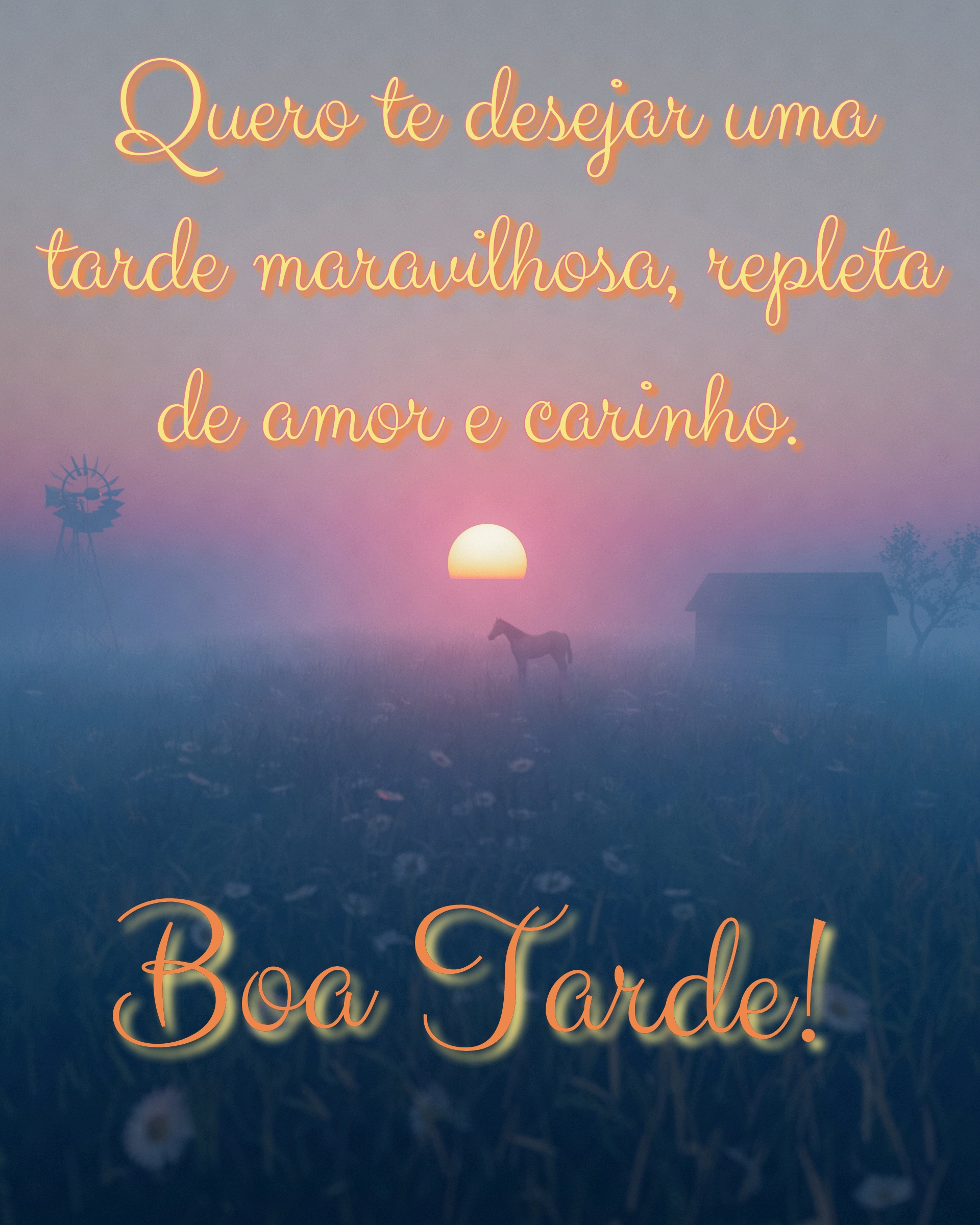 Mensagem de Boa Tarde com Carinho e Amor