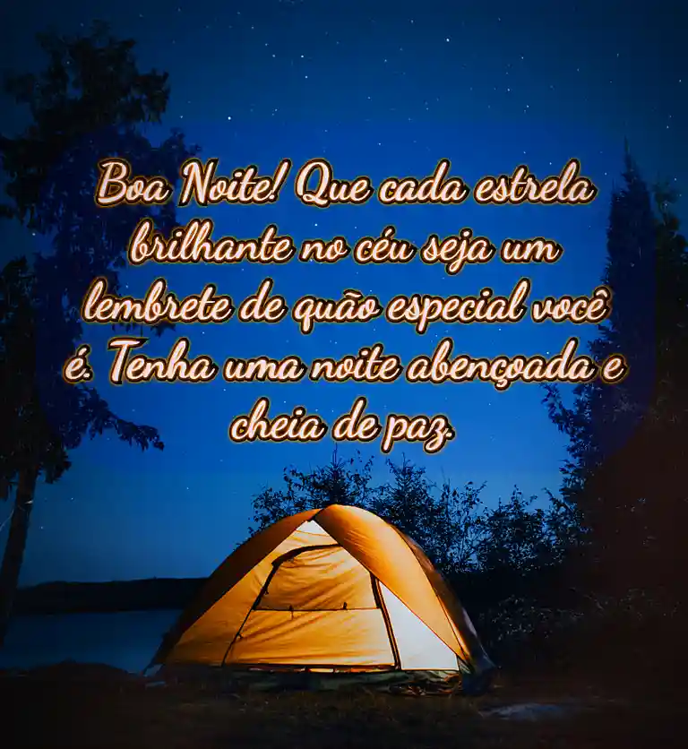 mensagem com estrelas de boa noite gratis