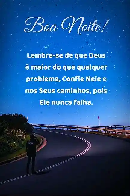 mensagem com reflexao evangélicas de boa noite caminho