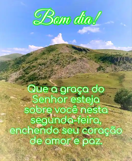 cartao de Mensagem de bom dia segunda feira 