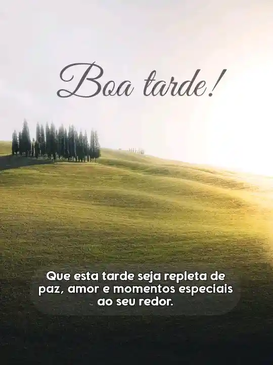 cartao de Mensagem de boa tarde especial