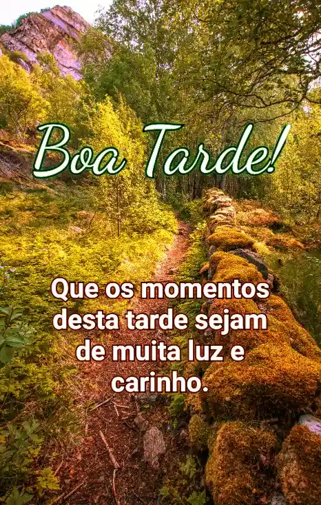 Boa Tarde com Carinho para compartilhar no whatsapp