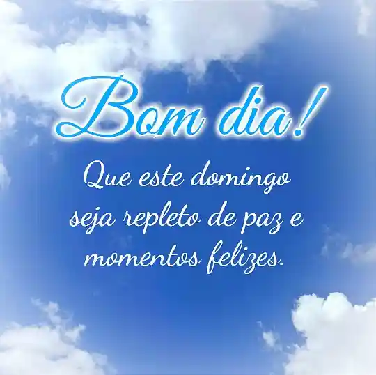 bom dia domingo